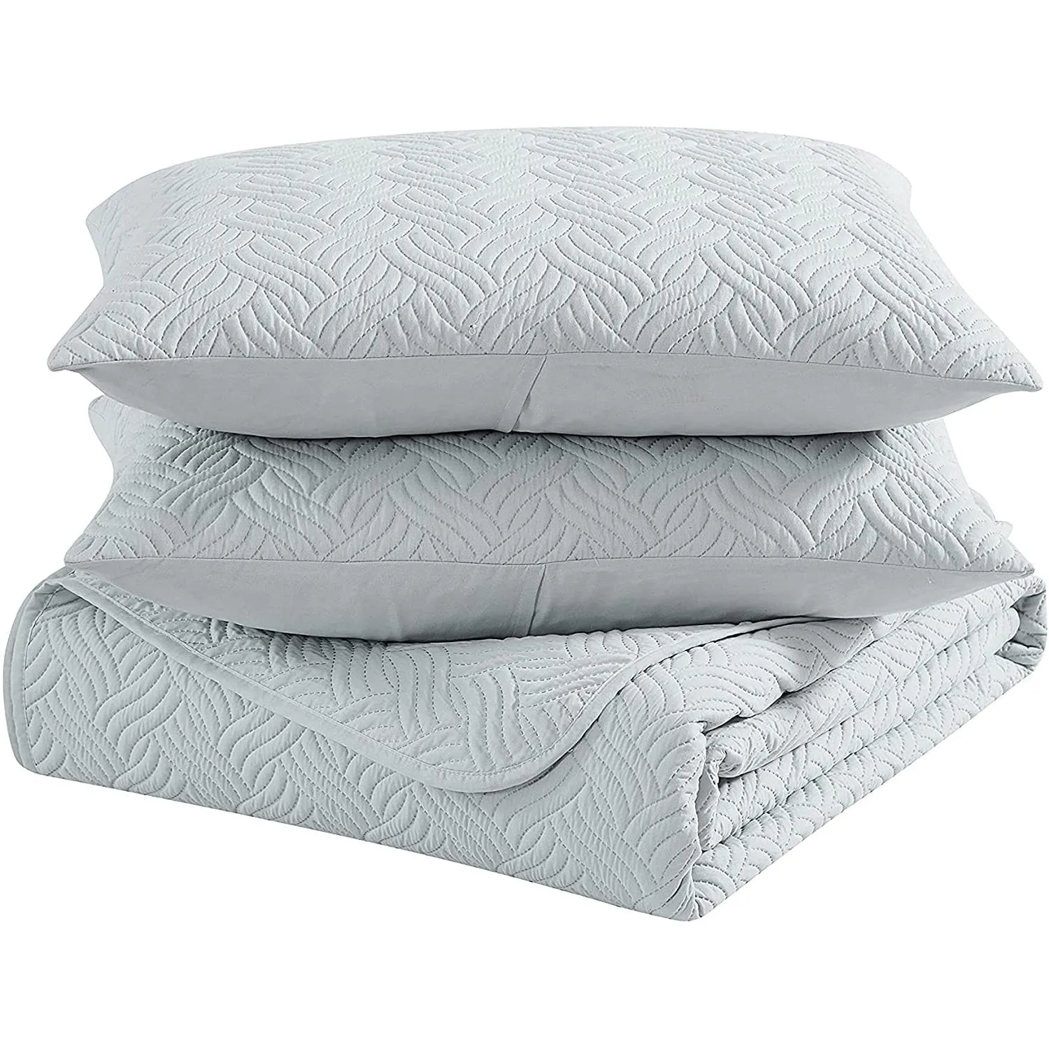 3-Piece Set: Embossed Quilted Comforter Set