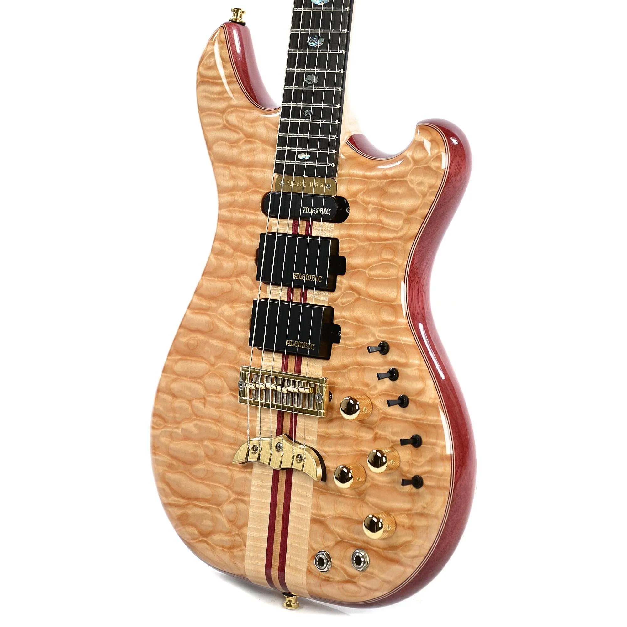 Alembic Further 5A Quilted Maple Top Flame Maple Back Purpleheart Core w/Hardshell Case (S#F14622)
