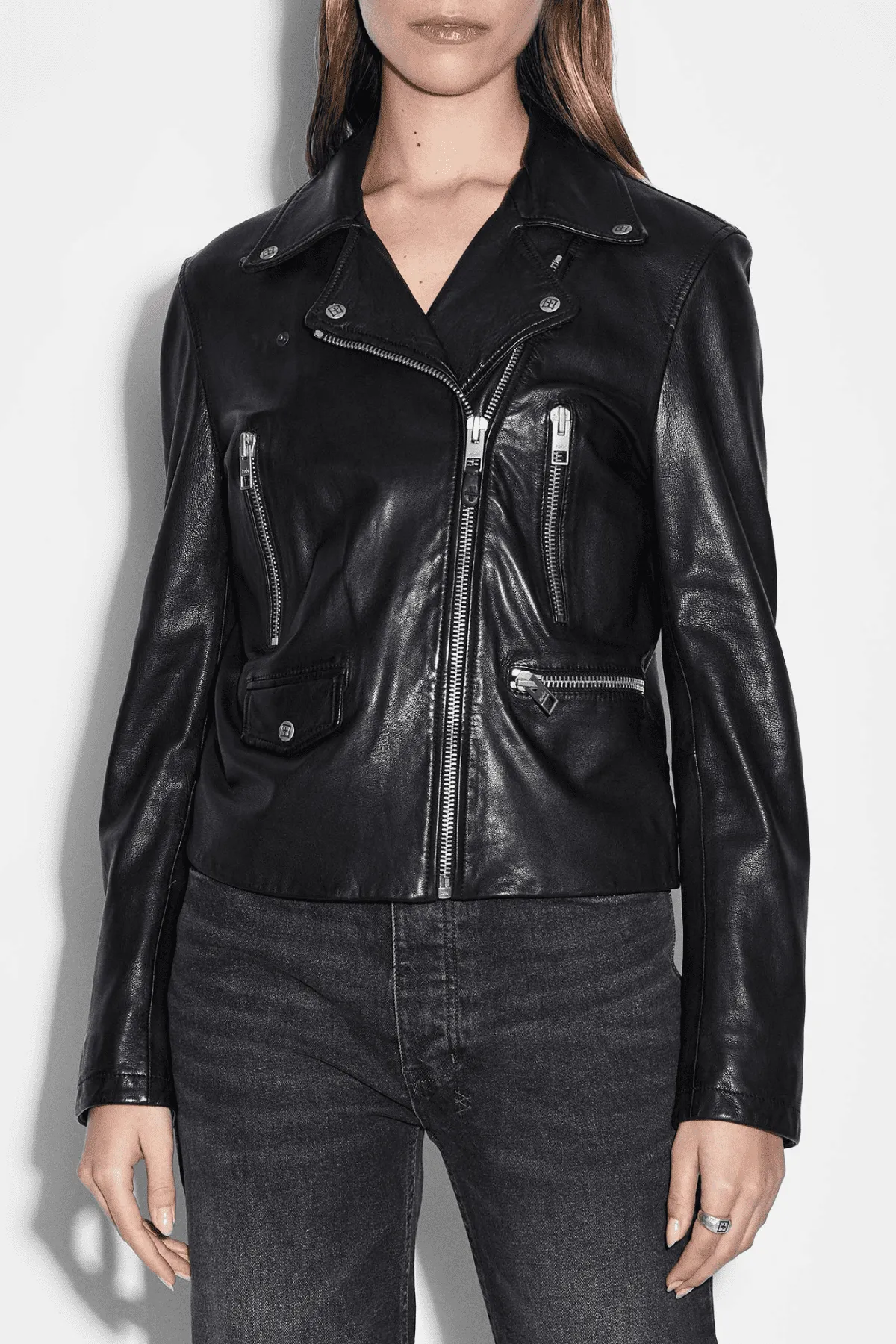 AMPLIFY LEATHER JACKET BLACK