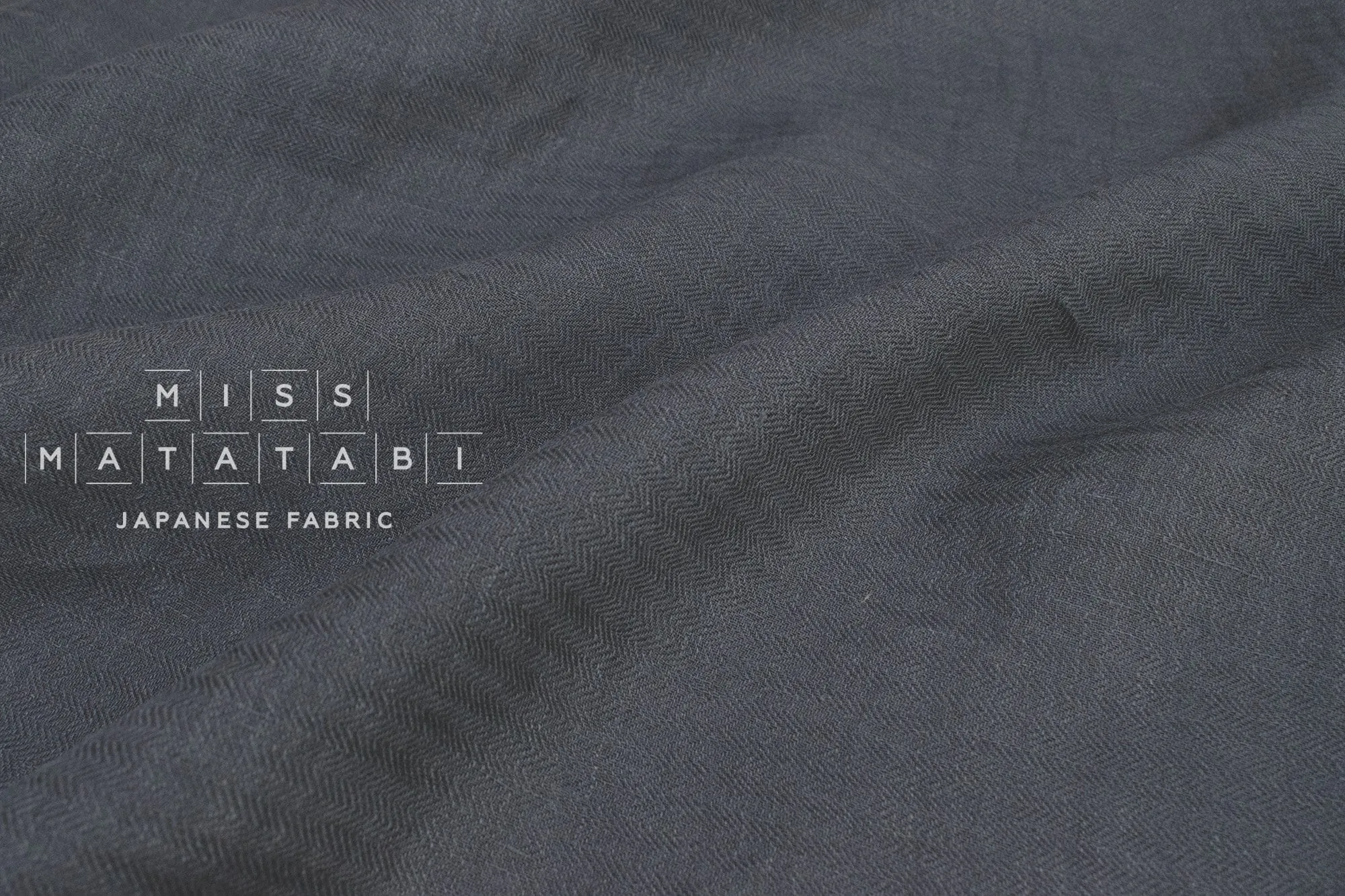 DEADSTOCK Washed Herringbone Linen Voile - E