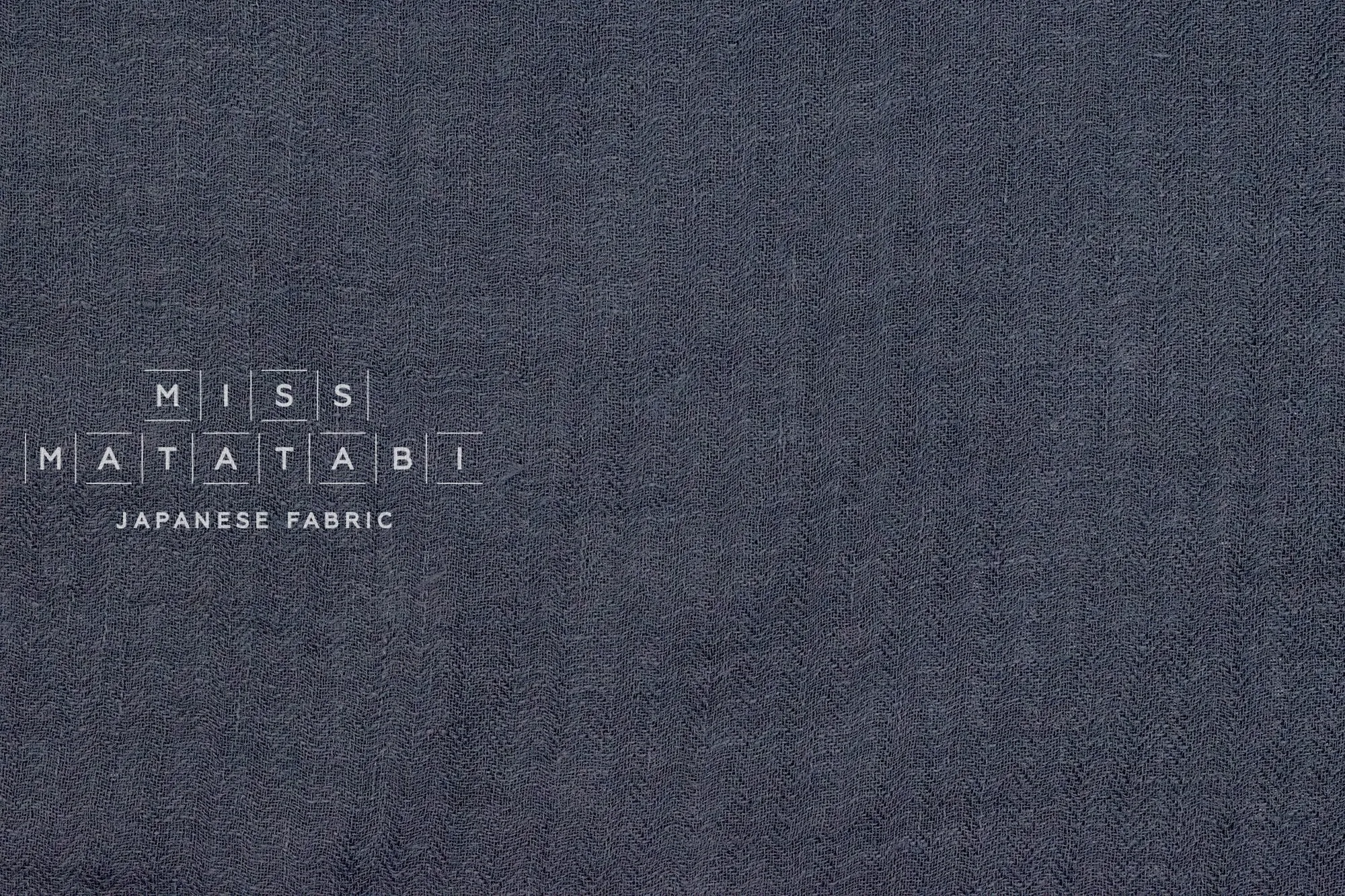 DEADSTOCK Washed Herringbone Linen Voile - E
