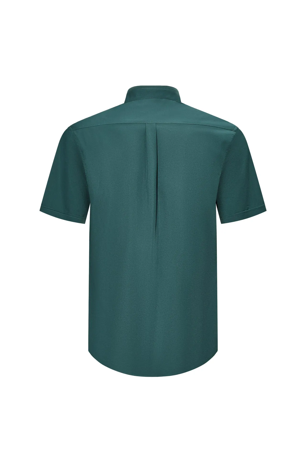 Dry Wicking Stand Collar Casual Shirt in Smart Fit Short Sleeve