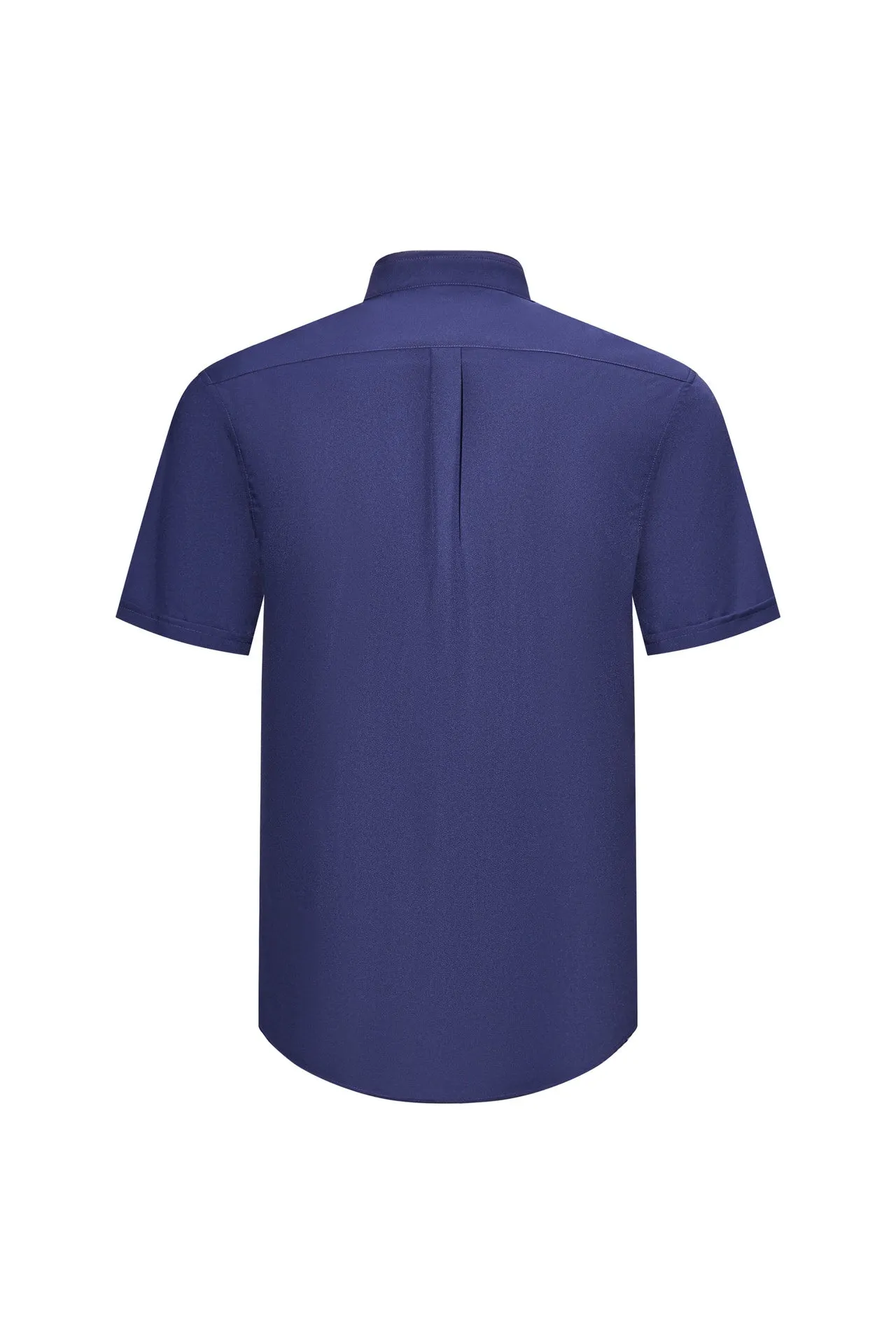 Dry Wicking Stand Collar Casual Shirt in Smart Fit Short Sleeve
