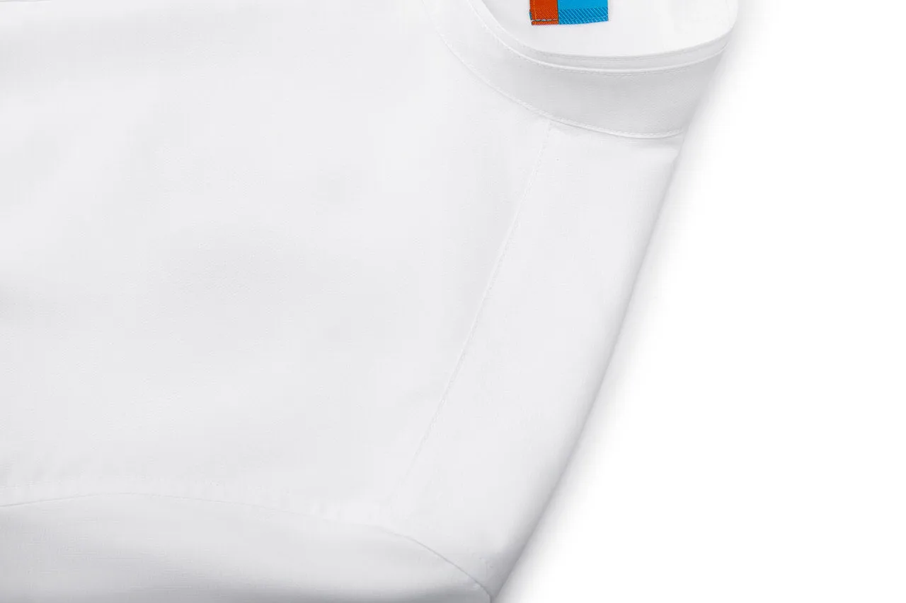 Dry Wicking Stand Collar Casual Shirt in Smart Fit Short Sleeve