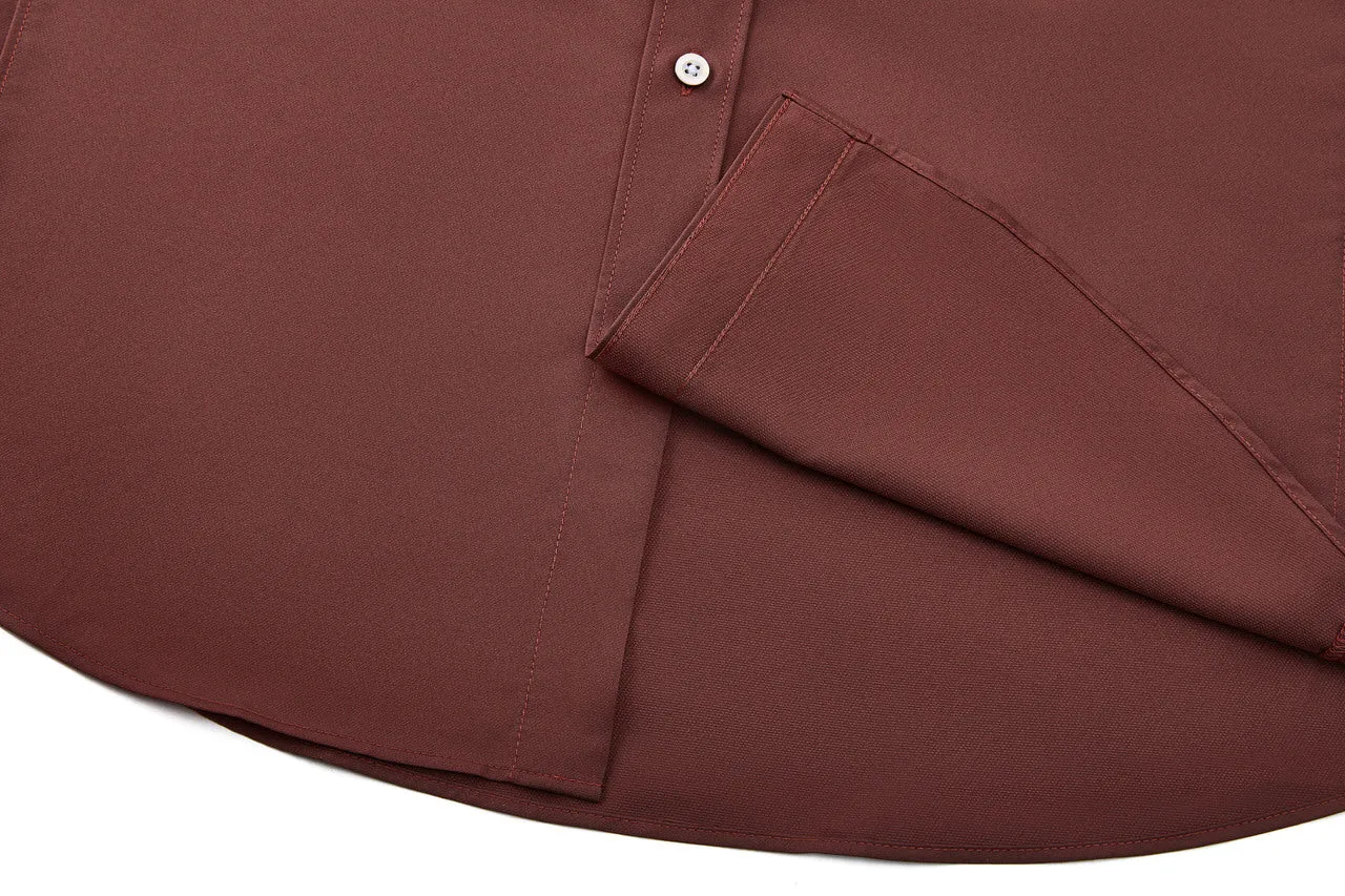 Dry Wicking Stand Collar Casual Shirt in Smart Fit Short Sleeve