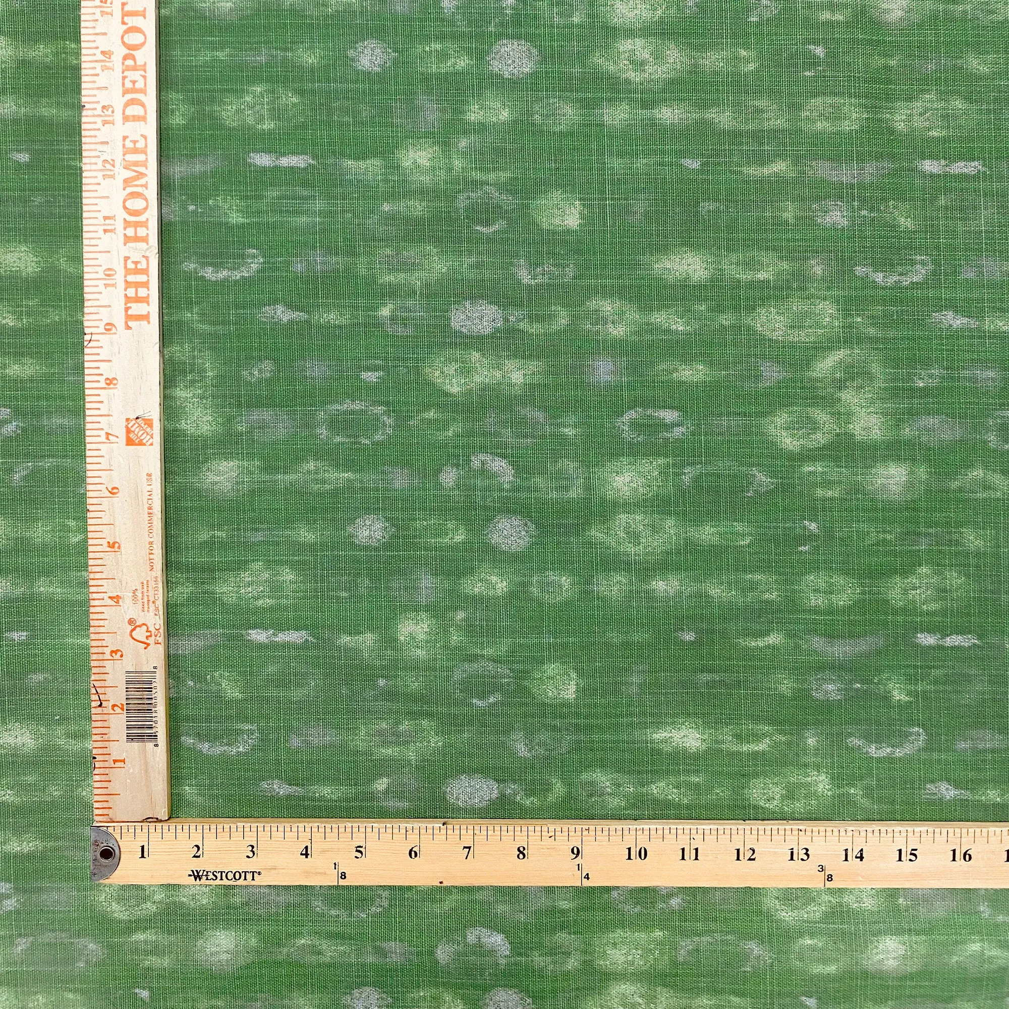 Emerald Modern Abstract 100% Cotton Upholstery Fabric 54"