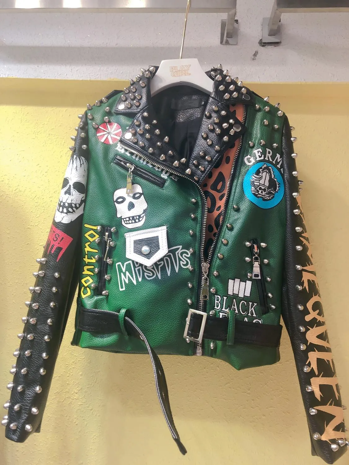 Freak Out Faux Leather Moto Jacket