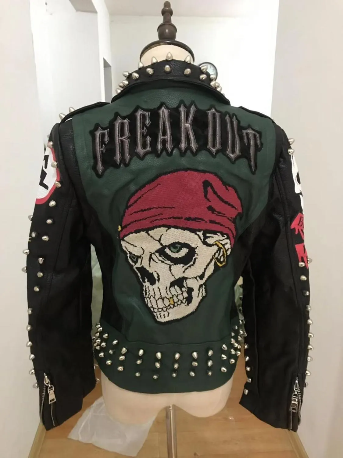 Freak Out Faux Leather Moto Jacket