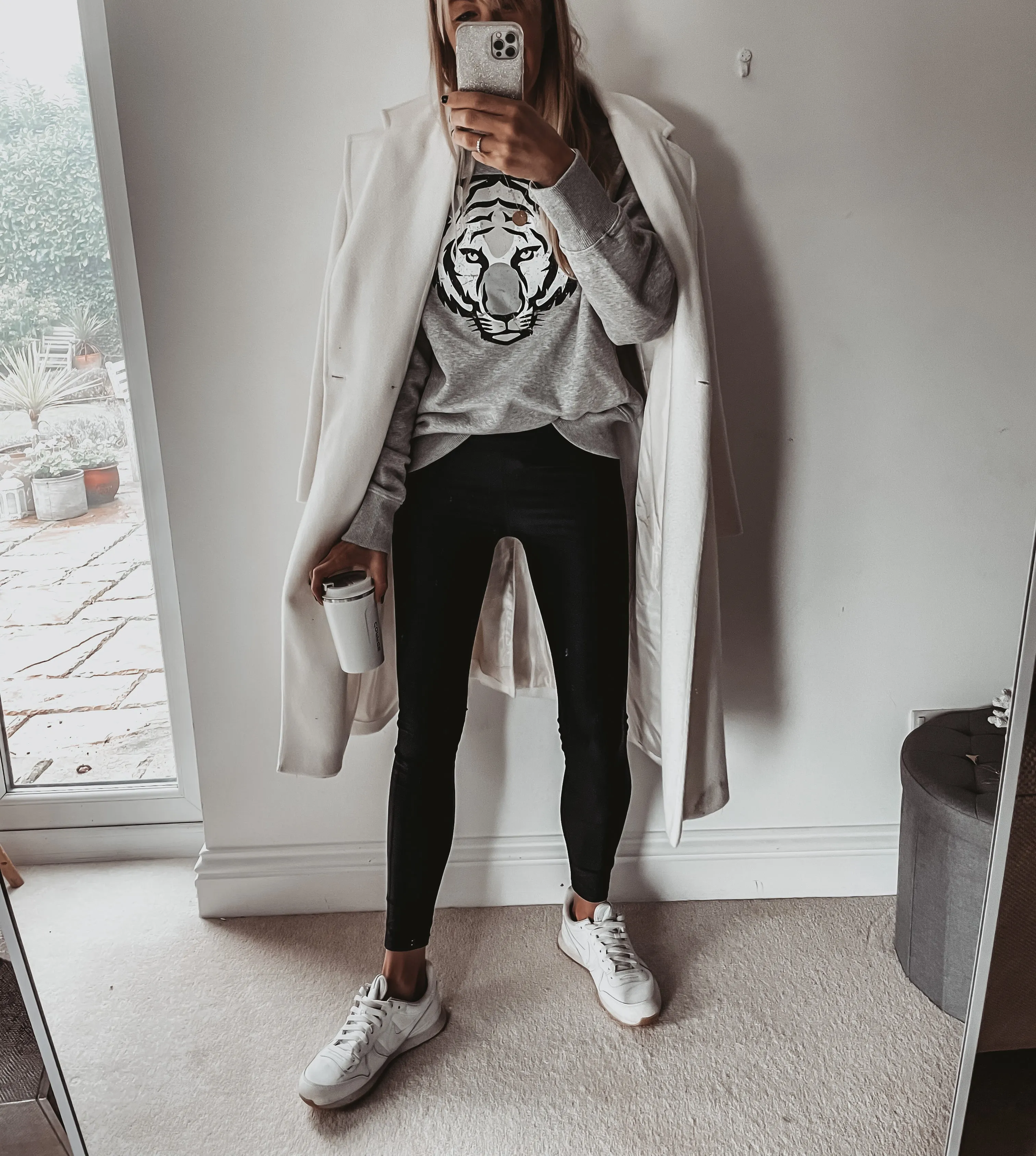 Grey tiger sweatshirt *super slouchy fit* *now half price*