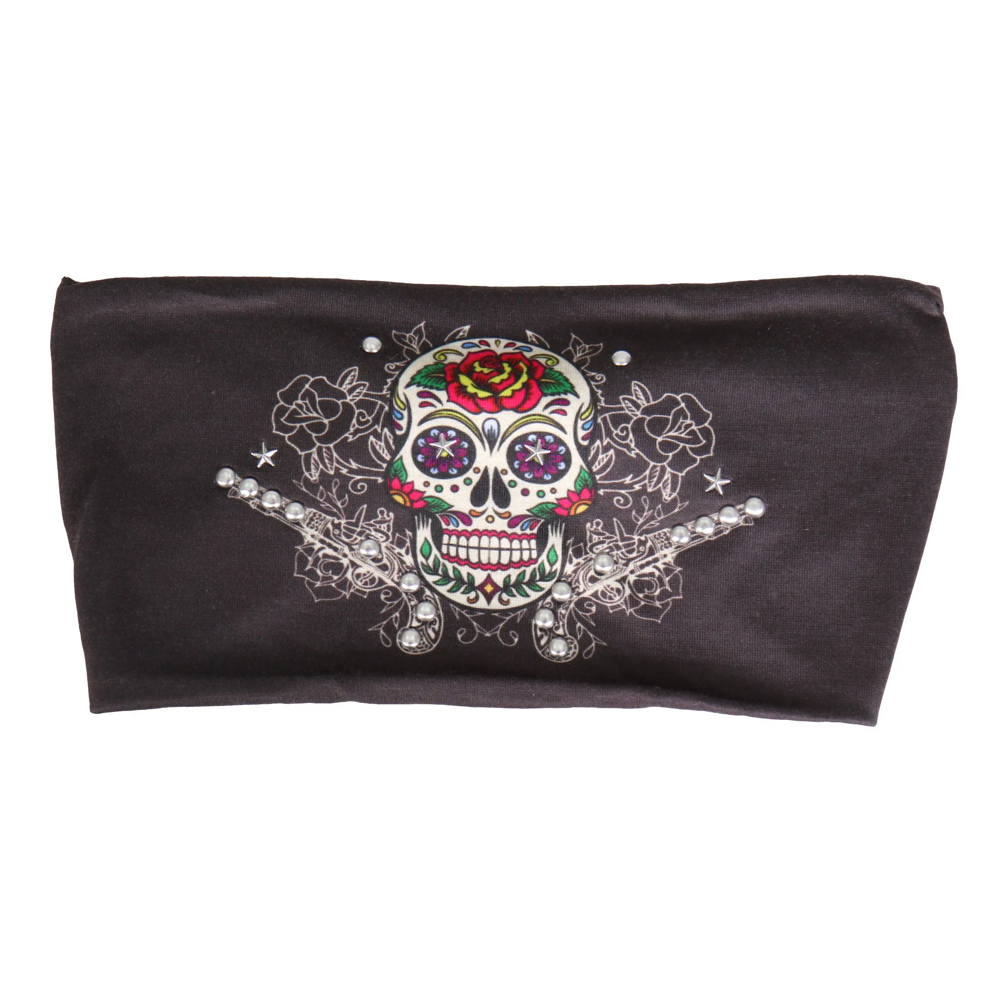 Hot Leathers Sugar Skull Guns EZ Band