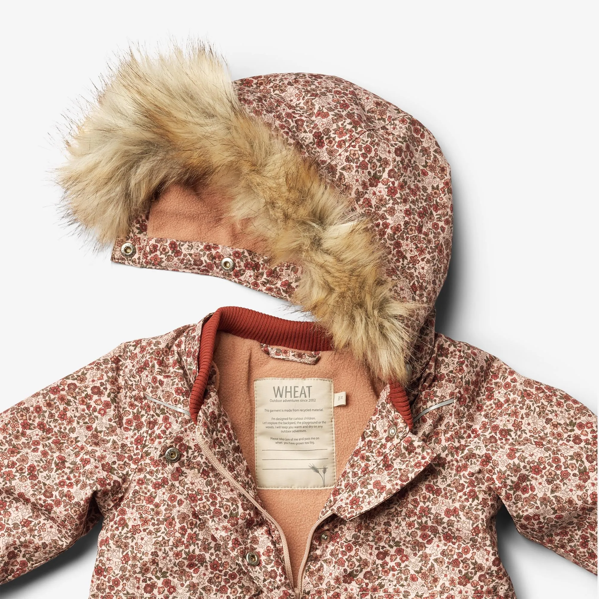 Jacket Mathilde Tech | Baby - rose dust flowers