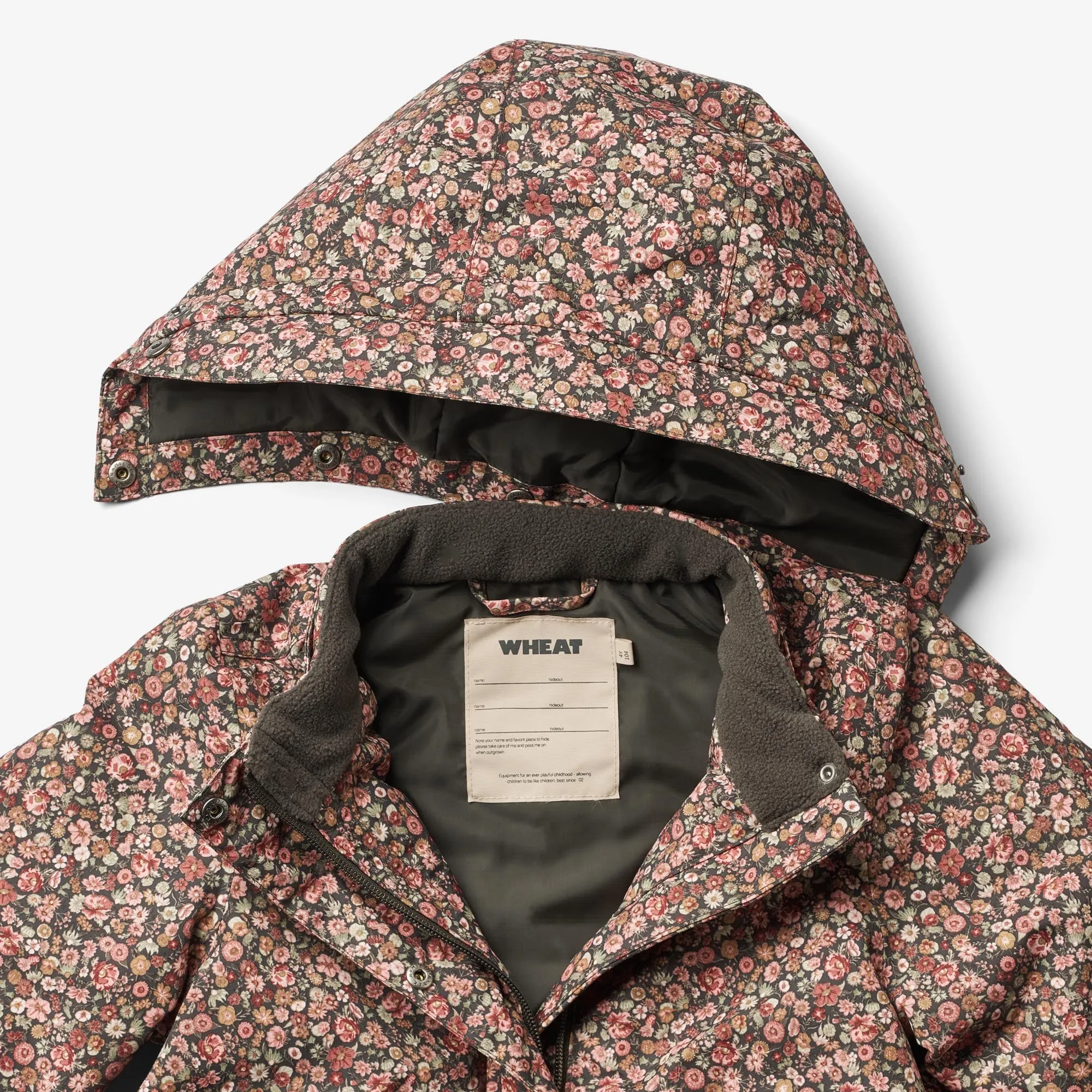 Jacket Tove Tech - raven wild flowers