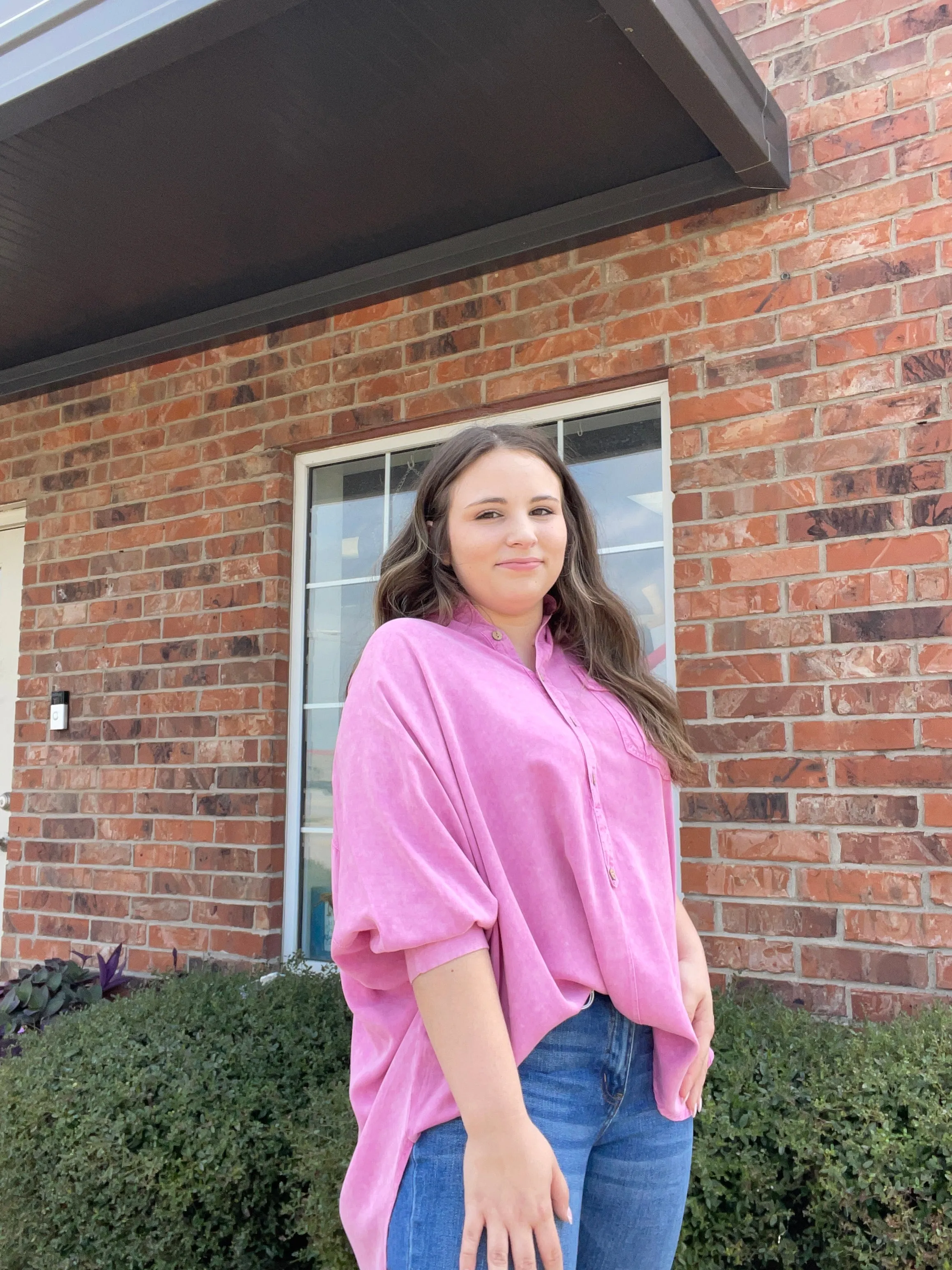 Kelsie Half Button Up Top