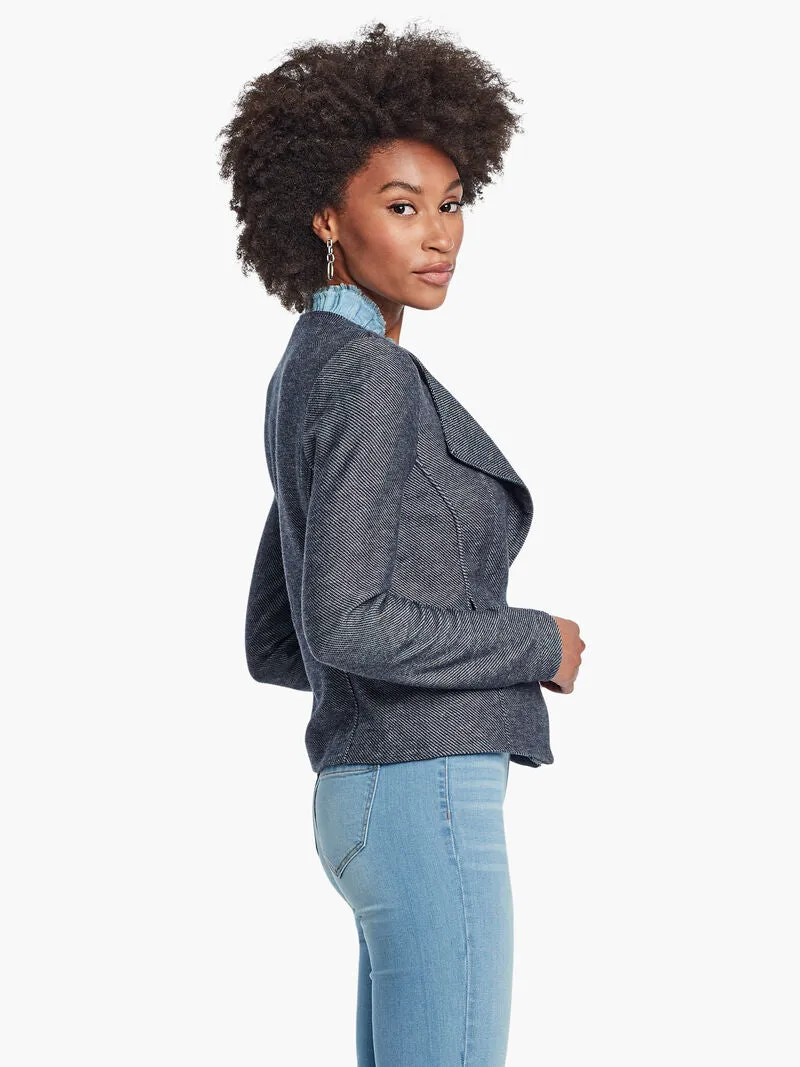 Knit Moto in Indigo Mix