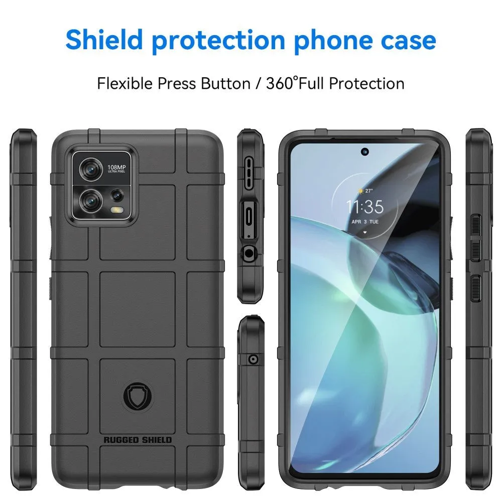 Motorola Moto G72 Rugged Shield Series Håndværker Cover - Sort