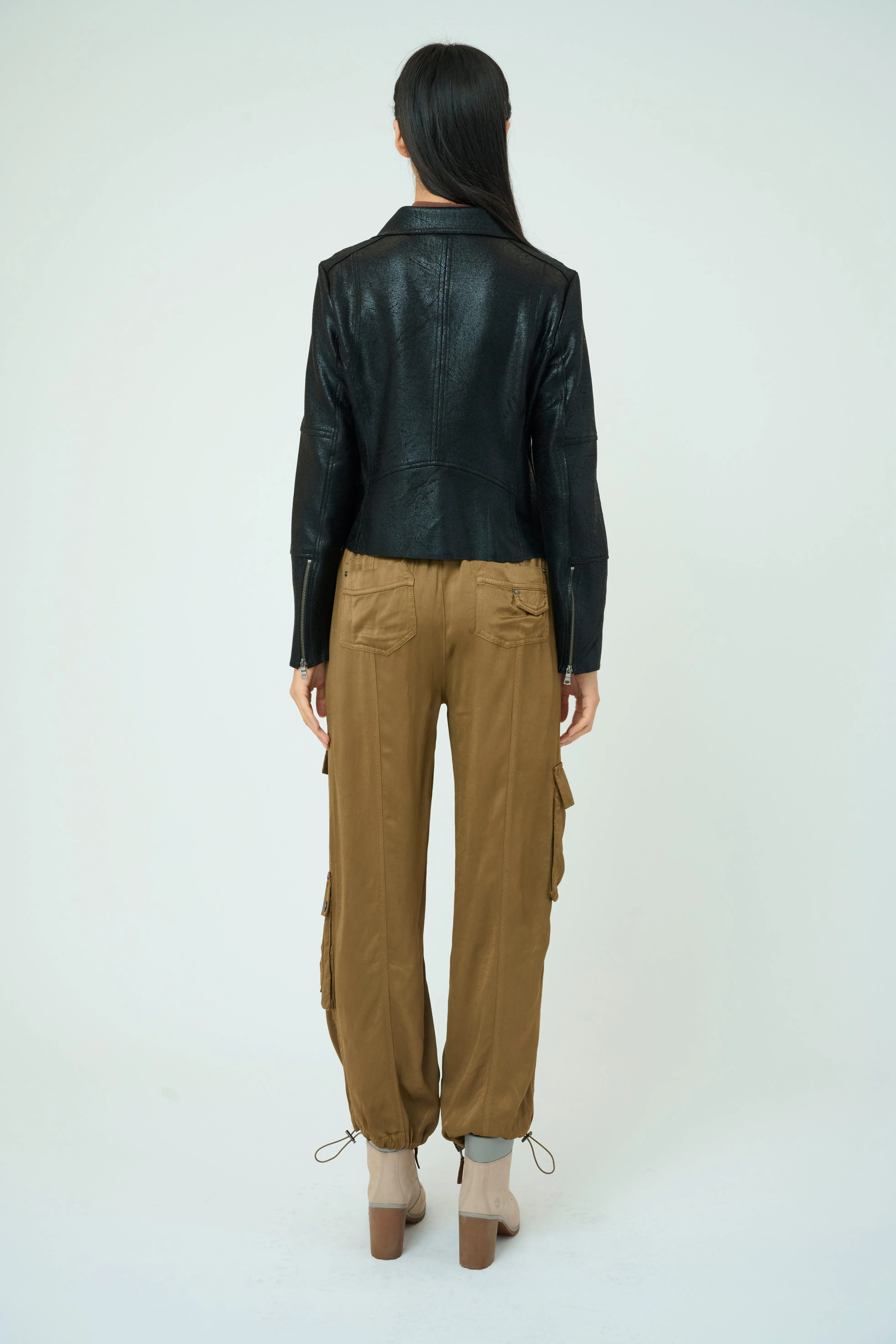 Piper Metallic Moto Jacket