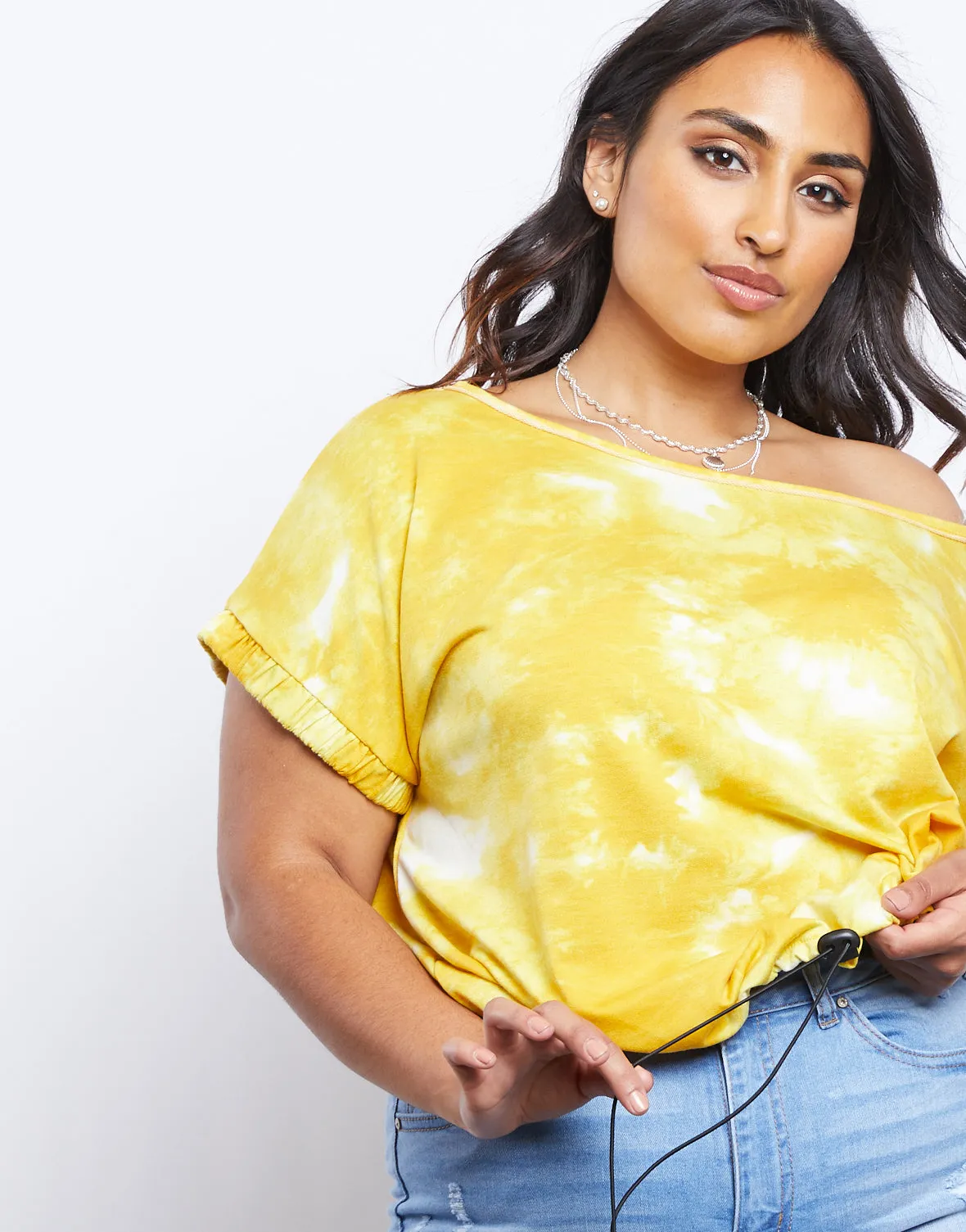 Plus Size Tie Dye Oversized Tee