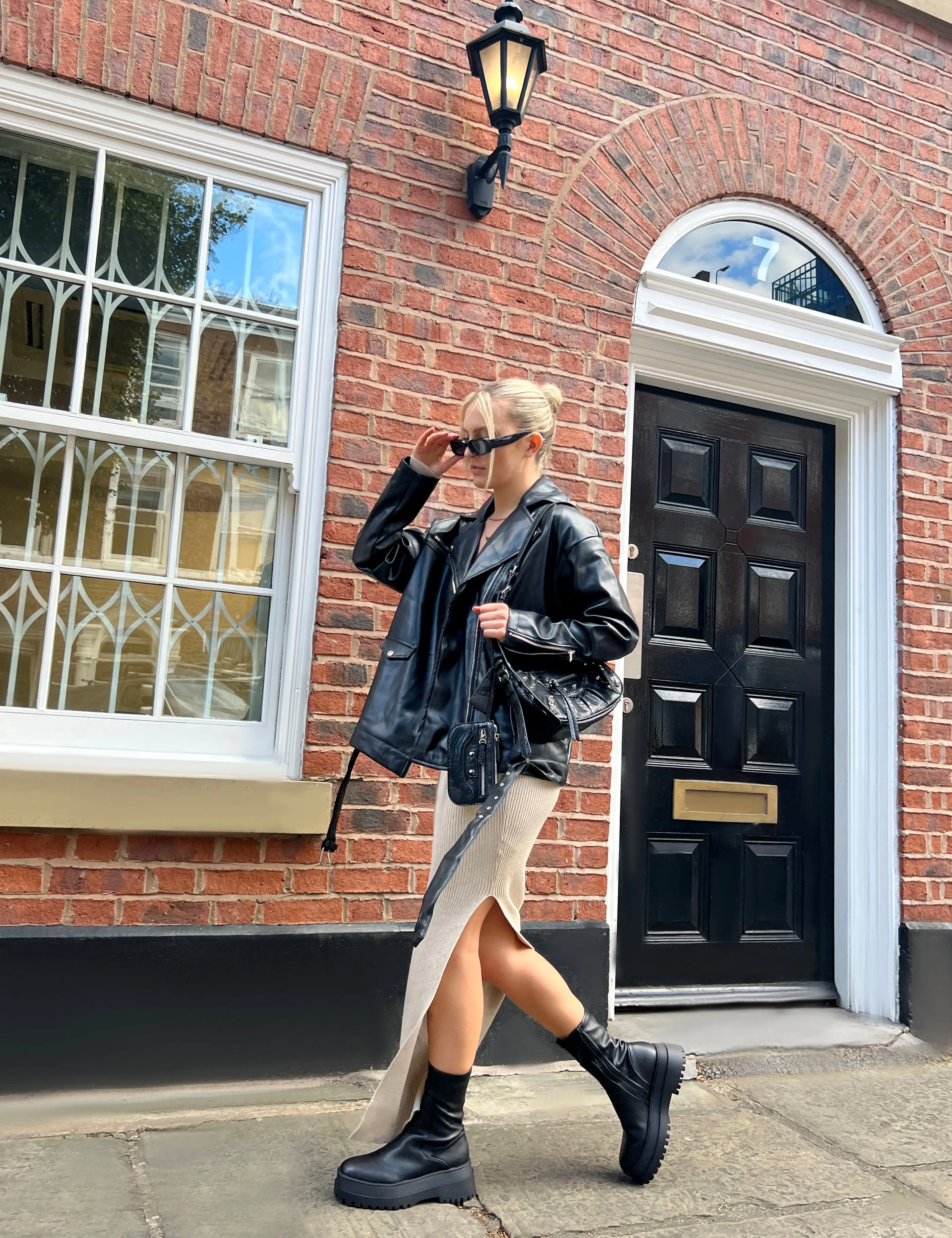 Pu Biker Jacket Black