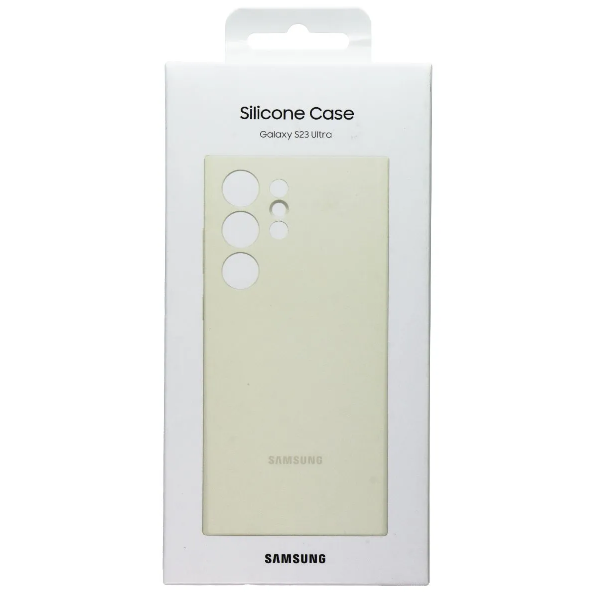 Samsung Silicone Case for Galaxy S23 Ultra - Cream