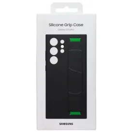 Samsung Silicone Grip Case for Galaxy S23 Ultra - Black