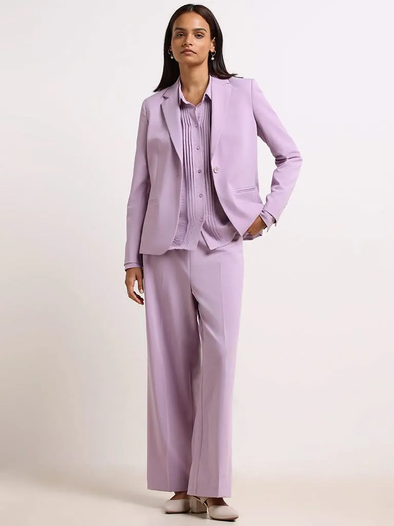 Wardrobe Lilac Relaxed-Fit Blazer