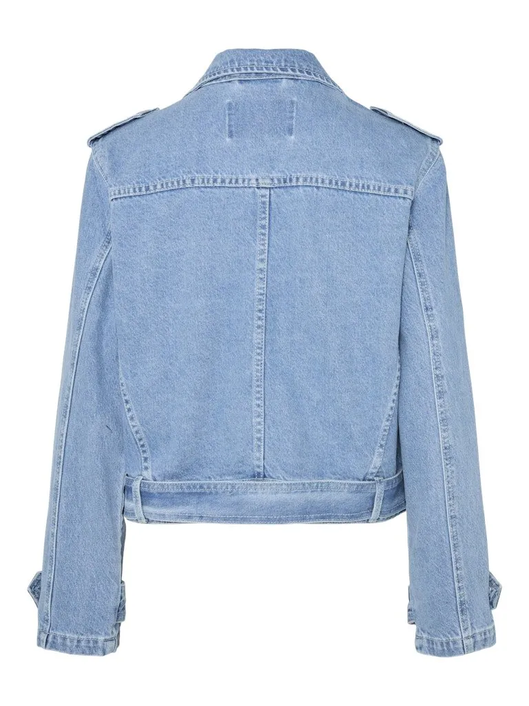 YAS Abigail - Denim biker jakke