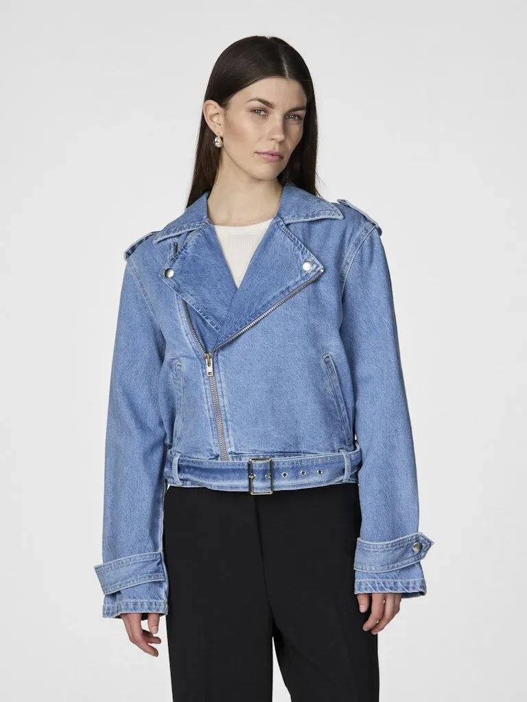 YAS Abigail - Denim biker jakke