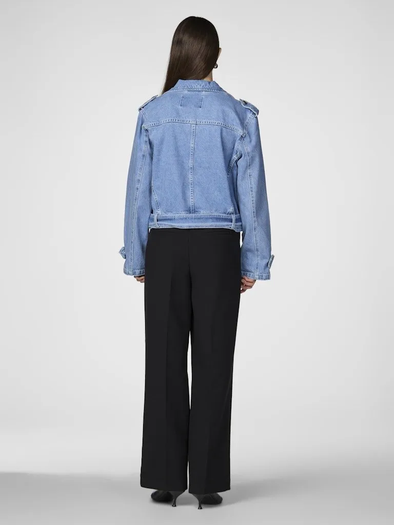 YAS Abigail - Denim biker jakke
