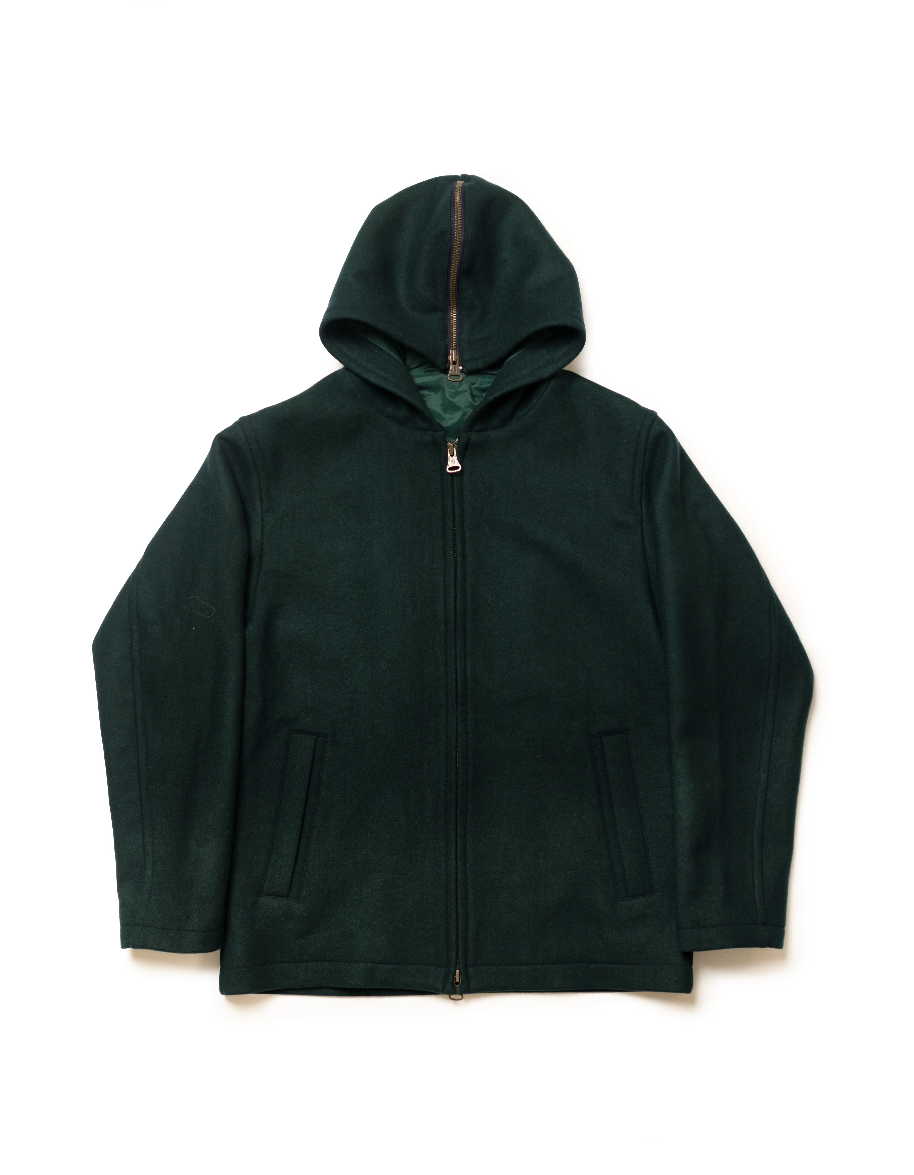 ZIP UP HOODIE - GREEN