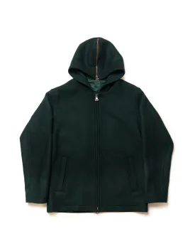 ZIP UP HOODIE - GREEN